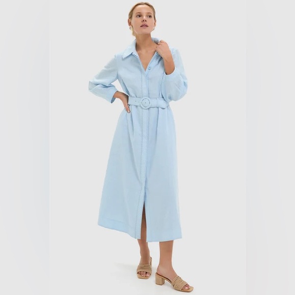 XXXL Tuckernuck Light Blue Whipstitch Landon Dress